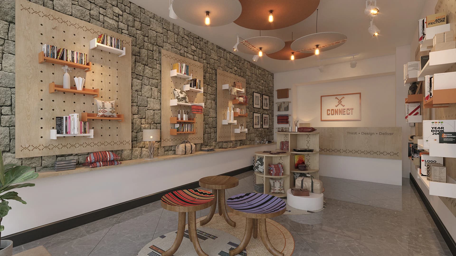 Connect Books, Modern Book Shop Interior, Addis Ababa