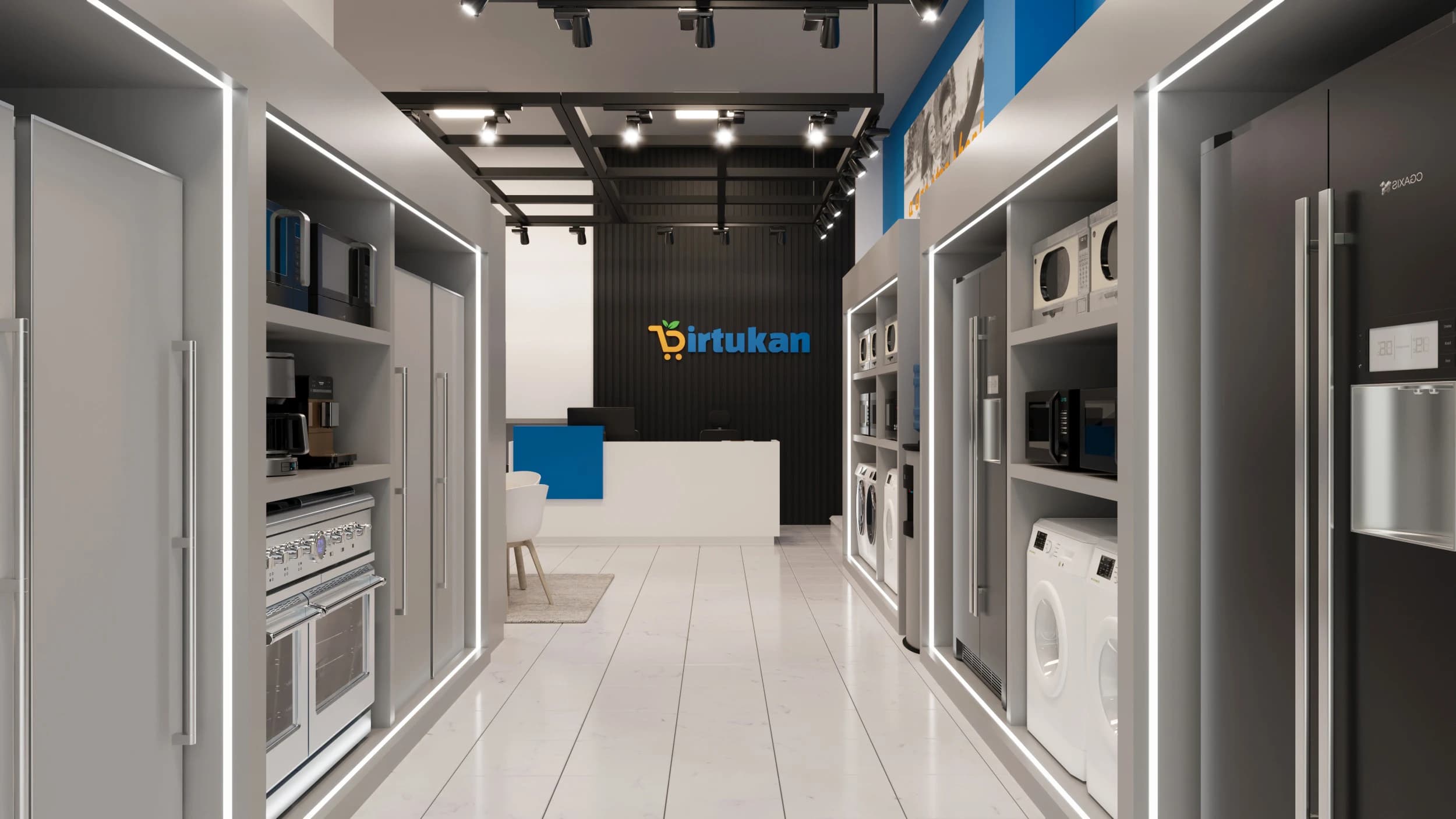 Birtukan Electronics, Modern Electronics Shop Shelf Layout Design, Addis Ababa