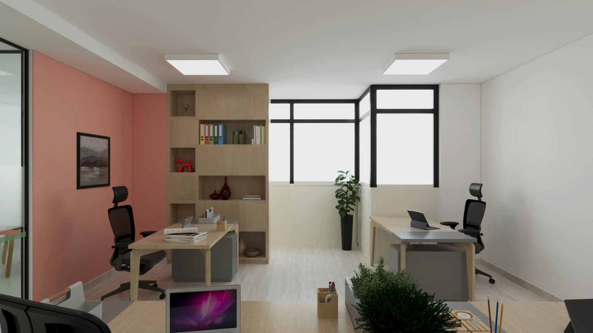 Yhaenu PLC, Modern Office Lobby Design, Addis Ababa