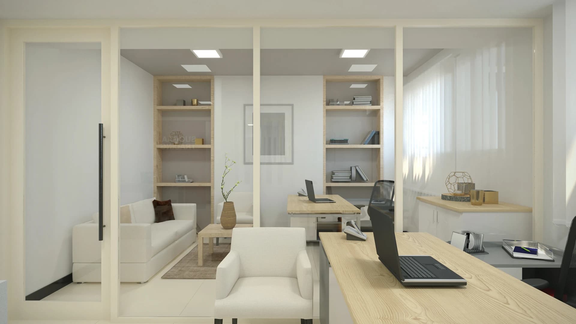 Suogaa Trading PLC, Modern Open Office Interior Design, Addis Ababa