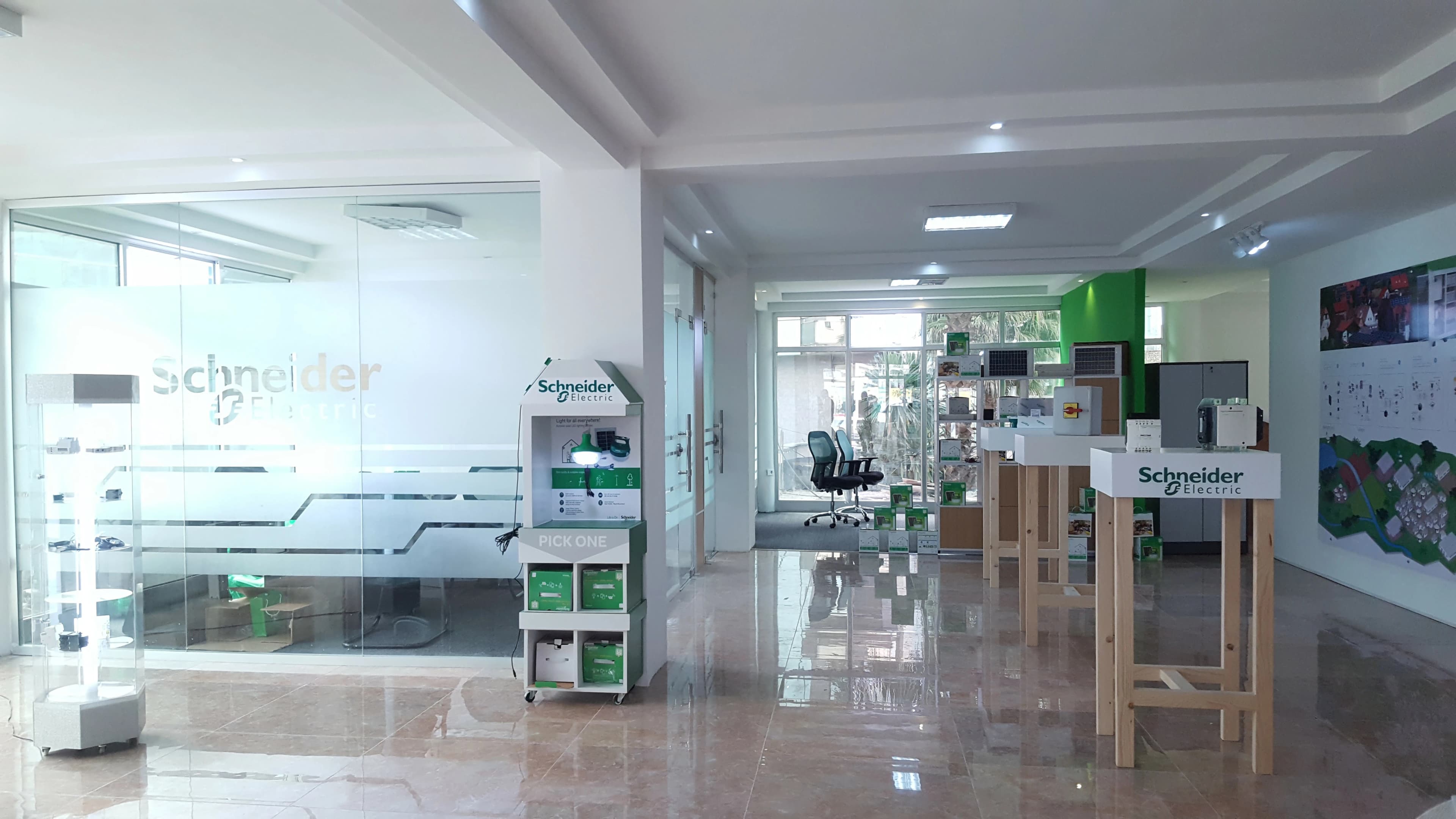 Scheinder Electric Showroom Interior Design, Ethiopia